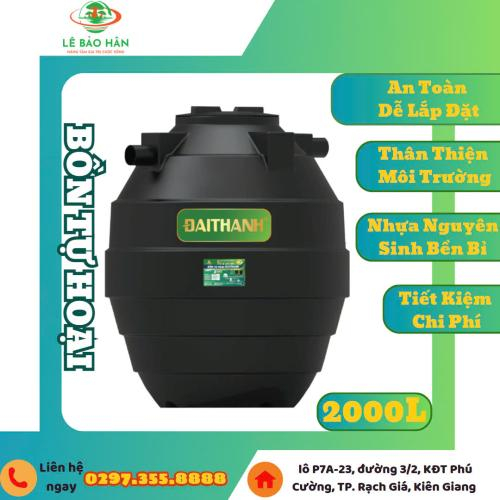 Bồn nhựa Tự Hoại Đại Thành 2.000L Đứng